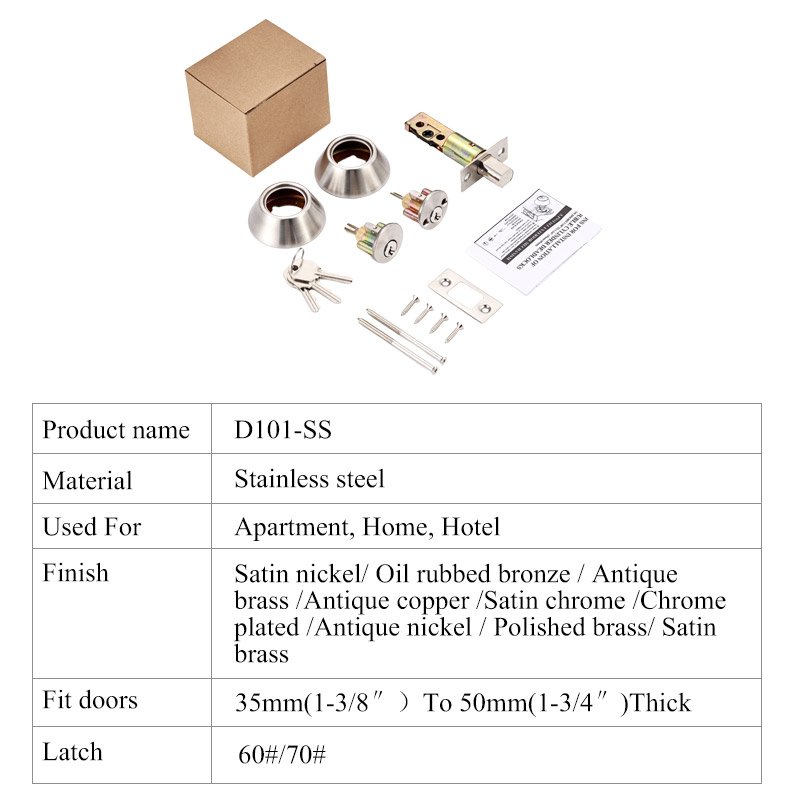Deadbolt Door Lock D101-SS