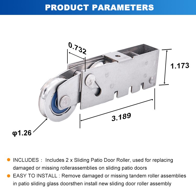 sliding window and door roller hc-f9105-ss