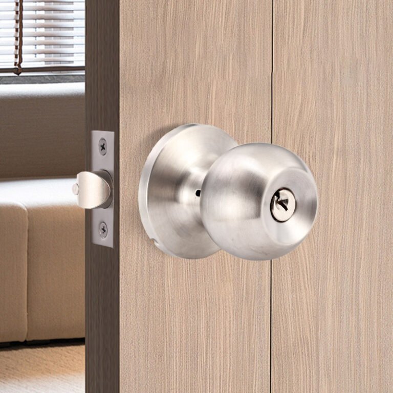 Round Door Knob Lock 607-ET-SS
