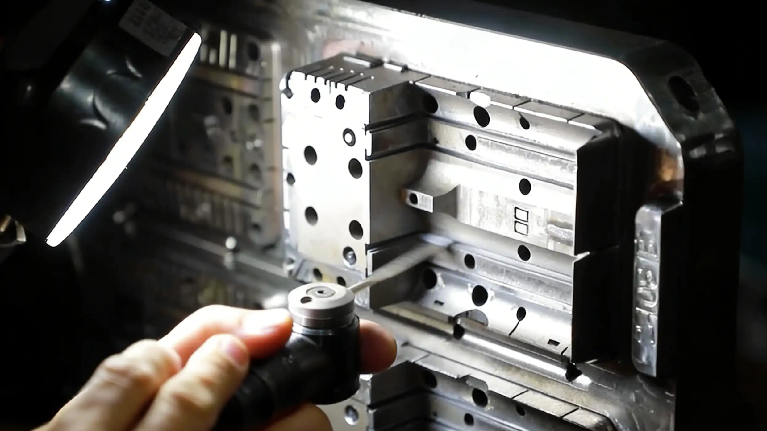 Door hardware mold machining production in HC Hardware factory