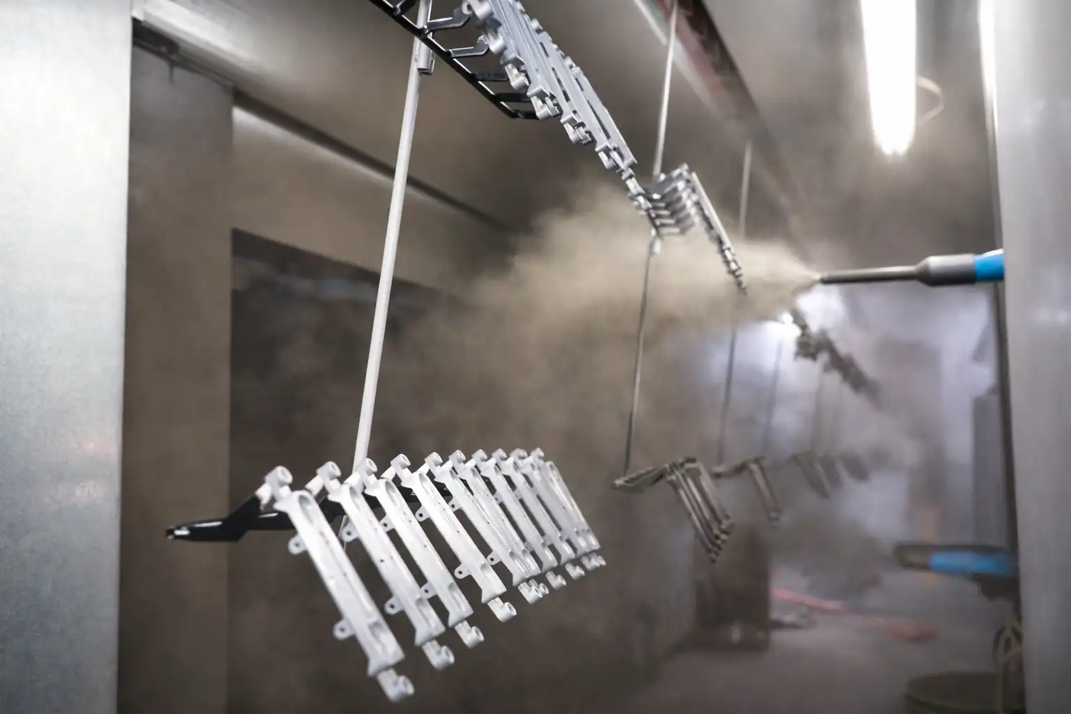 Door hardware surface treatment and finishing process