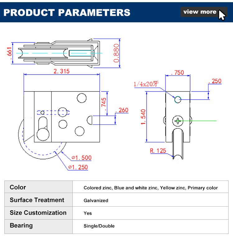 HC-PJS-16-SNSS adjustable sliding door and window roller wheel