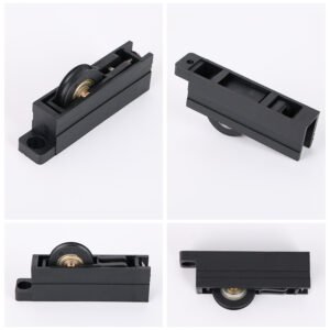 HC-R1120-N sliding door and window roller in black housing