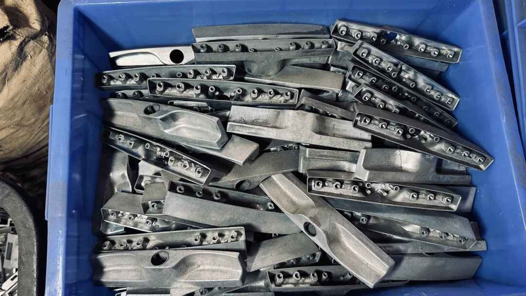 Heavy-duty mortise lock faceplate blanks in OEM hardware factory