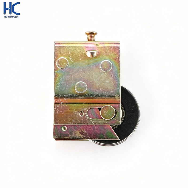 Sliding door roller wheel, zinc plated cabinet roller hardware for sliding wardrobe door, HC Hardware