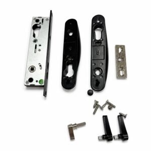Complete Australian sliding security door lock set HC-62-SDL with zinc alloy handles and mortise body