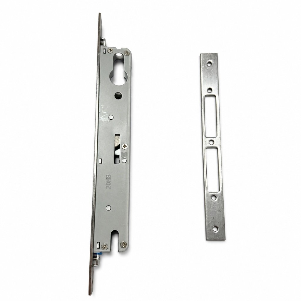 SS201 stainless steel sliding door double hook mortise lock body with keeper
