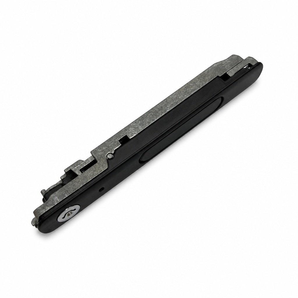 Body profile of the HC-FM-200 sliding window flush lock showing mounting depth